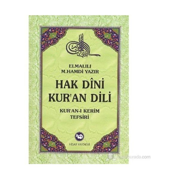 Hak Dini Kuran Dili Elmalılı Tefsiri 10 Cilt - Elmalılı Muhammed Hamdi Yazır