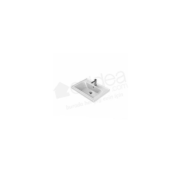 Turkuaz Frame Etajerli 60 cm Lavabo