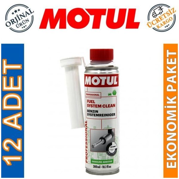 Motul Fuel System Clean 300 ml 12'li Benzin Yakıt Temizleyici