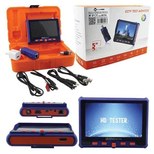 Magbox AHD-TVI-CVI-Analog-HDMI El Tipi Kamera Test Cihazı