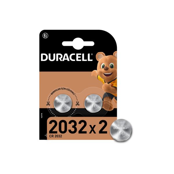 Duracell CR2032 3V 2'li Lityum Düğme Pil