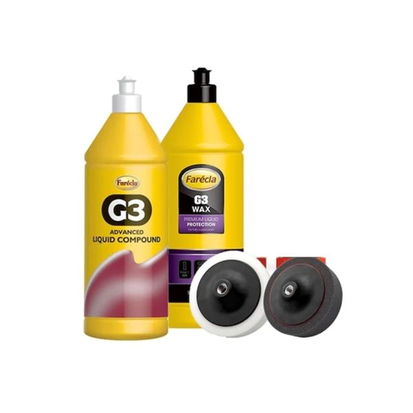 Farecla G3 Pasta 1 lt + G3 Wax Cila 1 lt + 1 Adet Sünger