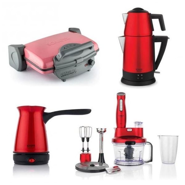 Schafer Elektro Mega Kırmızı 4'lü Set