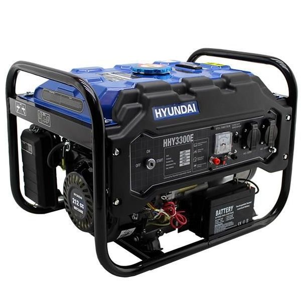 Hyundai HHY3300E 3.5 kVA İpli/Marşlı Benzinli Jeneratör