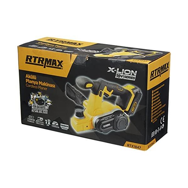 RTRMAX RTX1847 18V 2 Ah Akülü Planya Makinesi