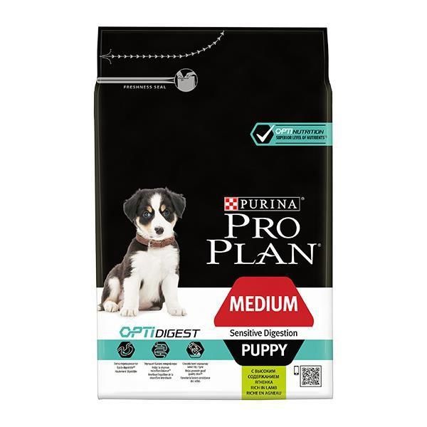 Pro Plan 12 kg Sensitive Digestion Kuzulu ve Pirinçli Tahıllı Orta Irk Yavru Kuru Köpek Maması