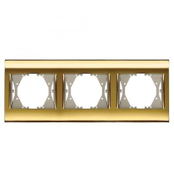 Viko Panasonic Thea Blu Gold + Dore Üçlü Çerçeve
