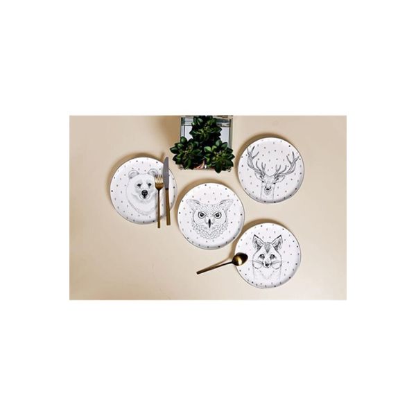 Porland Forest 20 cm 4 Parça Pasta Tabağı
