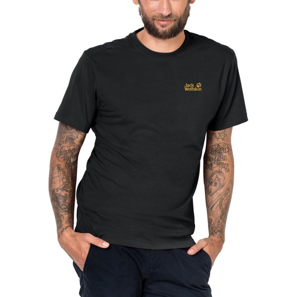 Jack Wolfskin Essential Siyah T-Shirt