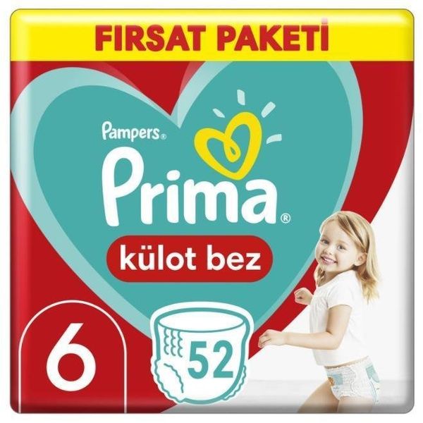 Prima Pants No:6 XLarge 52 Adet Külot Bebek Bezi