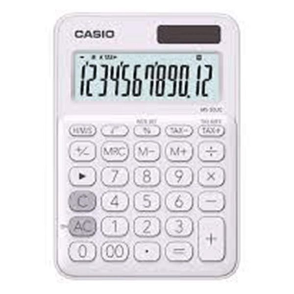 Casio MS-20UC-WE Beyaz Masaüstü Temel Hesap Makinesi