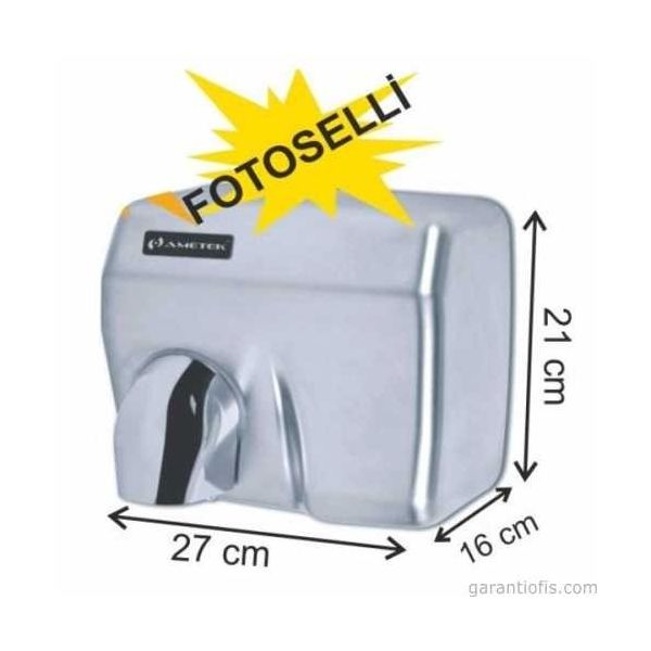 Garanti Metal 7145 İnox Saten Fotoselli El Kurutma Makinesi