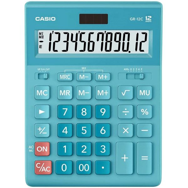 Casio GR-12C-LB 12 Haneli Masaüstü Hesap Makinesi