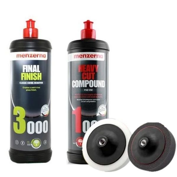 Menzerna 1 Adet Polisaj Süngeri 1000 ml 1000 Pasta 3000 Hare Cila Set