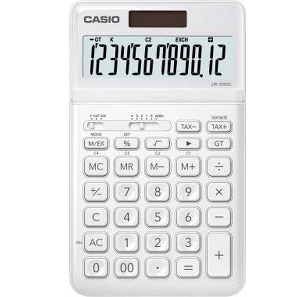 Casio JW-200SC-WE Beyaz Hesap Makinesi