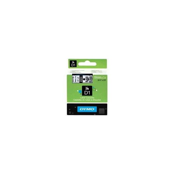 Dymo D1 45800 Şeffaf-Siyah 19 mm 7 mt Yedek Şerit
