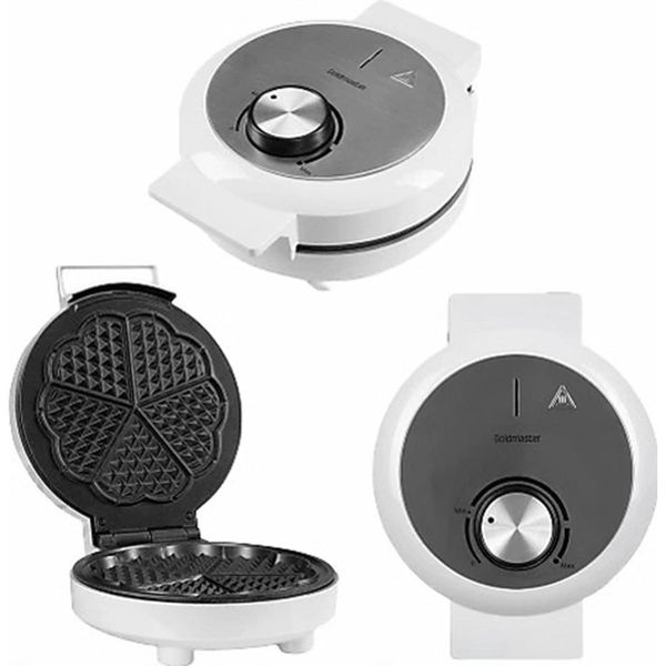 Goldmaster Creme 1000 W Taşmayı Önleyen Waffle Makinesi