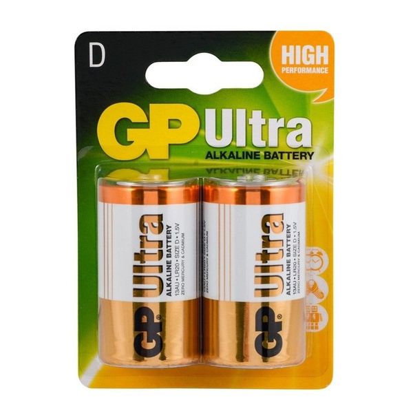 GP Ultra LR20 D 2'li Alkalin Büyük Pil