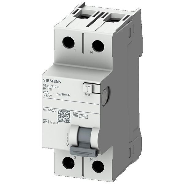 Siemens 5SV5612-6 A Tip 25A 230V 300mA Kaçak Akım Koruma Rölesi