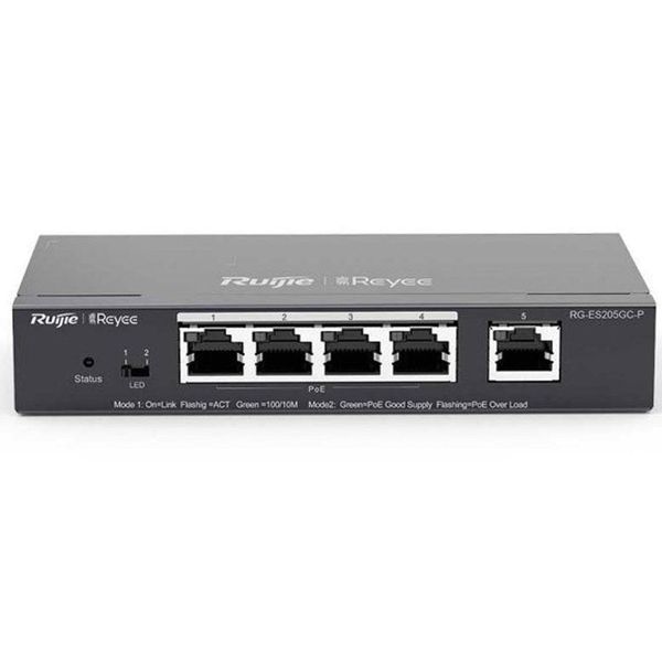 Ruijie Reyee RG-ES205GC-P 5 Port Gigabit 4 Port Poe+ Switch