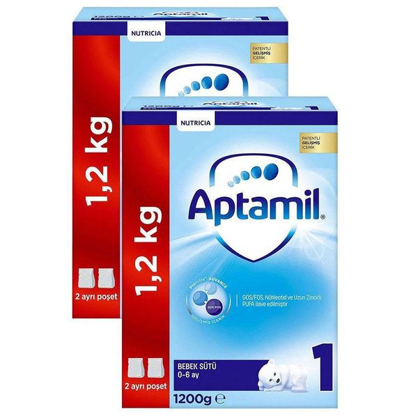 Aptamil 1 0-6 Ay 2x1200 gr Bebek Sütü