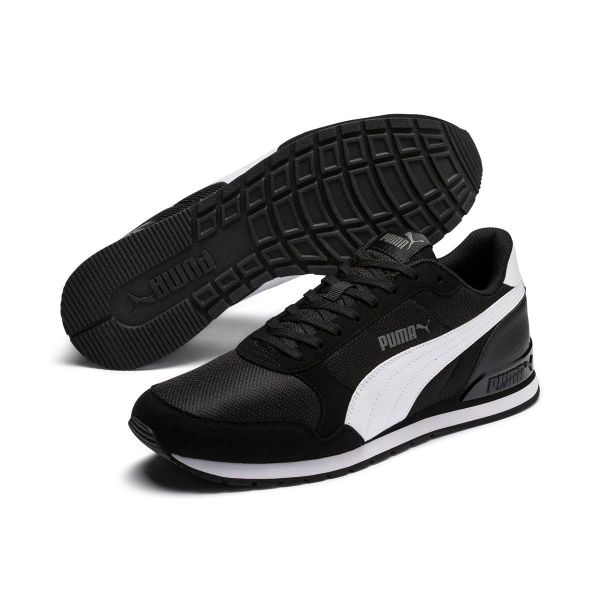 Puma 38464001 Erkek St Runner V3 Mesh Erkek Siyah Günlük Stil Ayakkabı