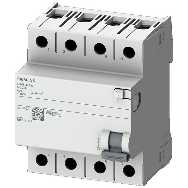 Siemens 5SV5644-6 A Tip 40 A 400 V 300 mA Kaçak Akım Koruma Rölesi