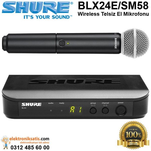Shure BLX24E-SM58 El Mikrofonu