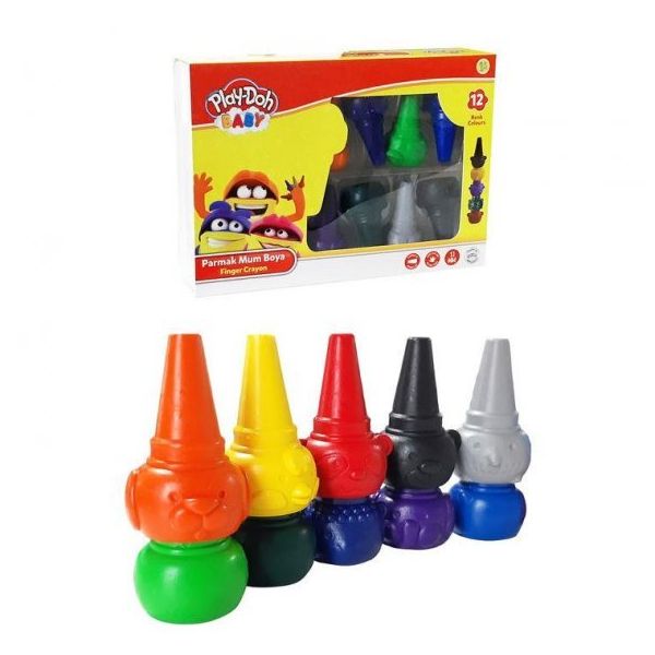 Play Doh 12 Renk Parmak Mum Boya