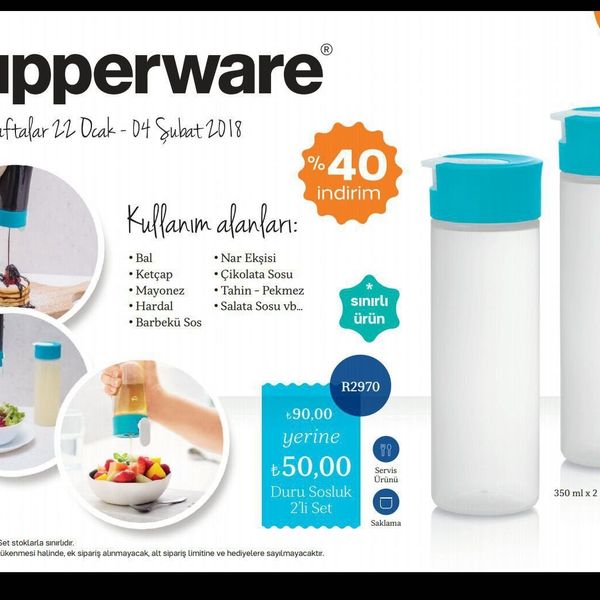 Tupperware Duru 2'li Sosluk
