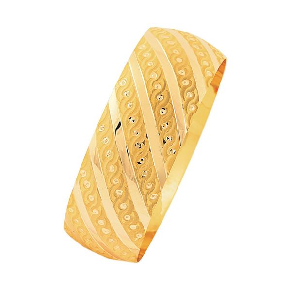 Bilezikhane 14 Ayar Mega Sade Model 25.00 gr Altın Bilezik