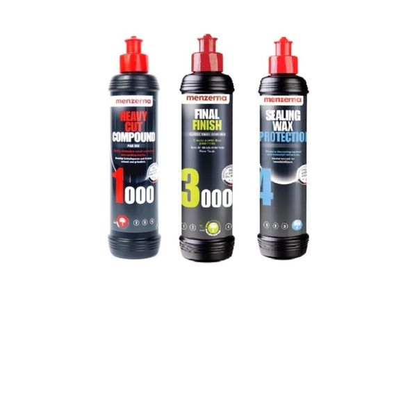 Menzerna 1000 - 3000 250 ml Sealing Wax Boya Koruma Seti