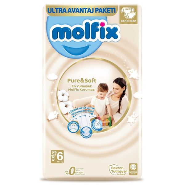 Molfix Pure Soft No:6 Bebek Bezi