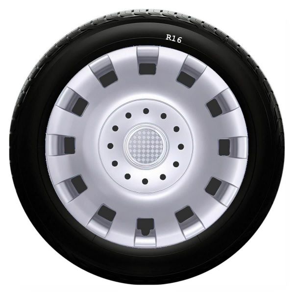Citroen SKS-SJS 414 16 İnç 4 Adet Kırılmaz Jant Kapağı
