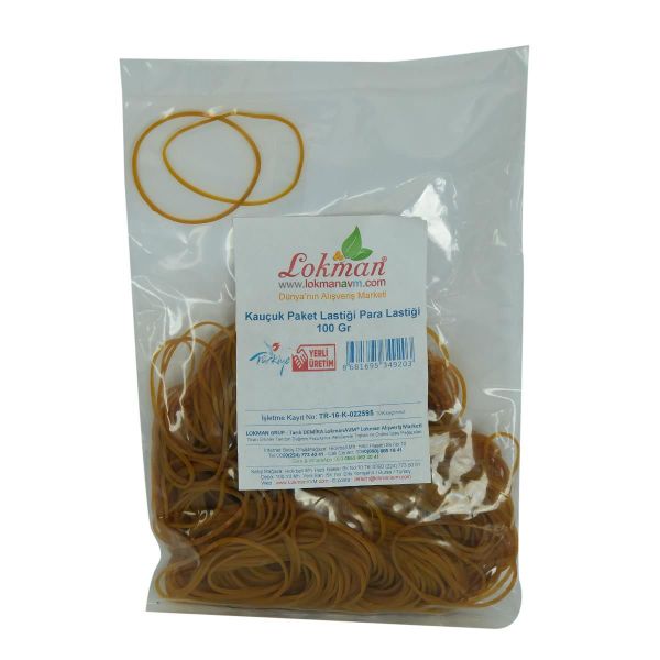 LokmanAvm 100 gr Kauçuk Paket Para Lastiği