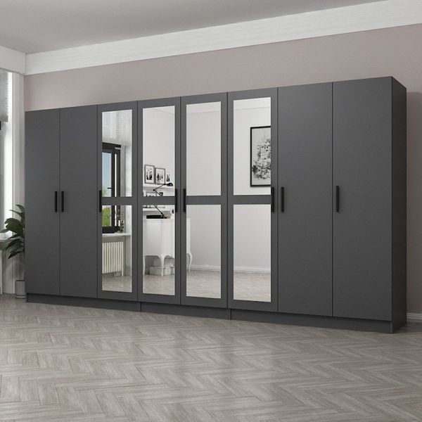 Minar Mobilya 210-B6 Beyaz 210 cm Hazır Mutfak Dolabı