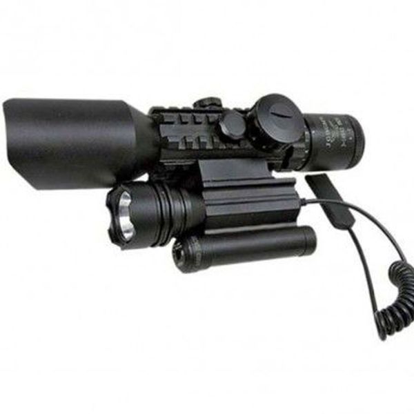 Nikula 3-10x42 M9 Tüfek Lazeri Zenon Fenerli Zoomlu Av Tüfeği Dürbünü