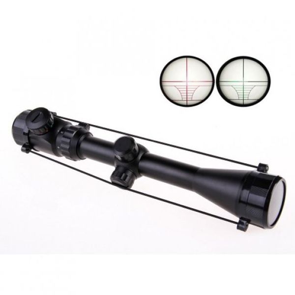 Nikula 3-9x40 Silah Montaj Kelepçeli Zoomlu Çıft Işıklı Av Tüfeği Dürbünü