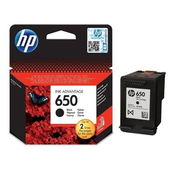 HP 650 Siyah Kartuş