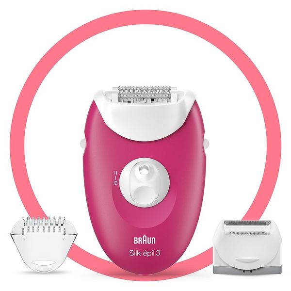 Braun Silk Epil 3 3276 Ahududu Pembe Epilatör
