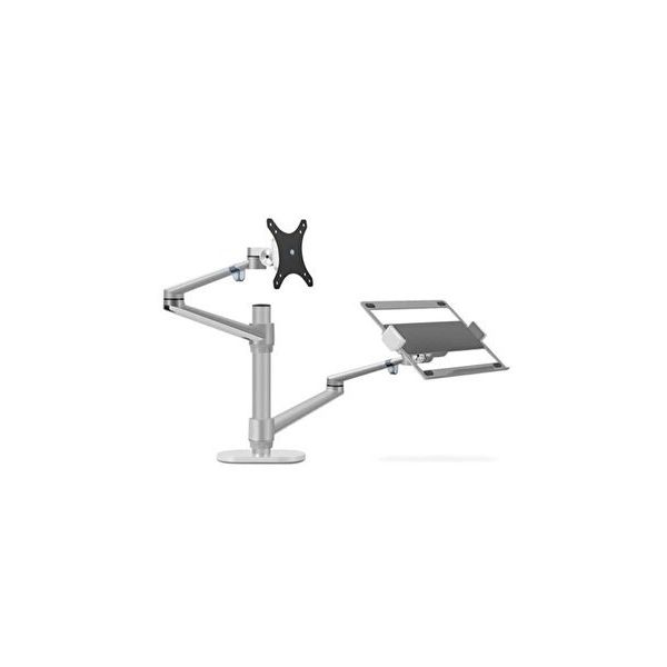 Npo STD7090S 10-27 Notebook Stand ve Kol Gümüş Amortisörsüz Vesa Monitör Tutucu