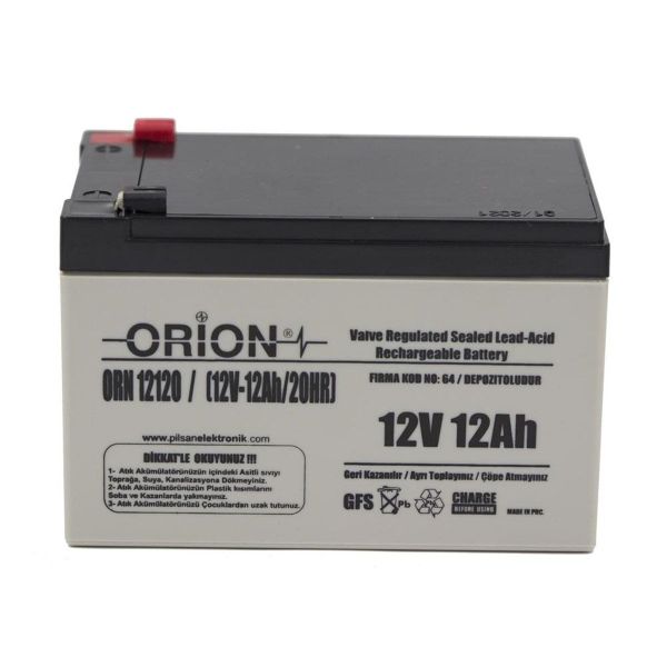 Orion ORN12120 12 V 12 Ah Bakımsız Kuru Akü