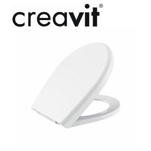 Creavit KC0701.01.0000E Çınar Duroplast Plastik Menteşeli Beyaz Klozet Kapağı
