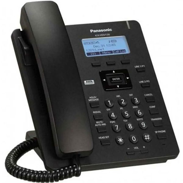 Panasonic KX-HDV130 Siyah Masaüstü IP Telefon