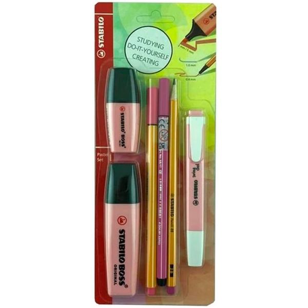 Stabilo 6'lı Pembe 70/129-6 Tek Renk Pastel Set