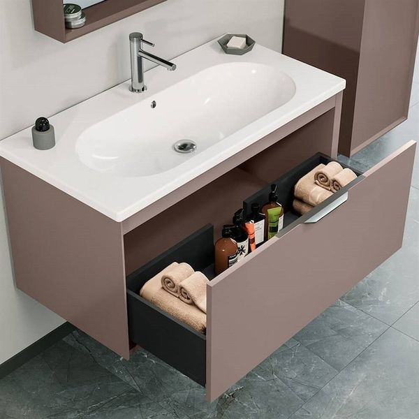 Orka Clay 100 Cm Banyo Dolabı