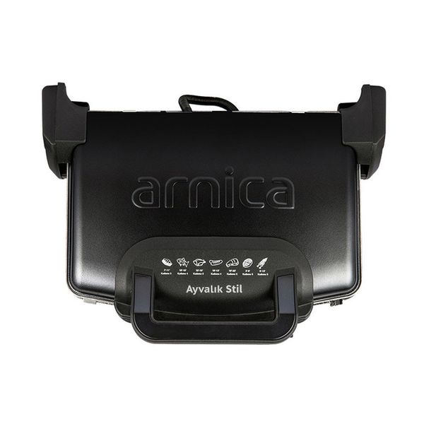 Arnica GH26262 Ayvalık Siyah Tost Makinesi
