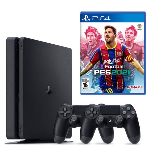 Sony Playstation 4 Slim 500GB + 2.Kol + PES 21