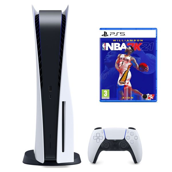 Sony Playstation 5 Oyun Konsolu + Nba 2K21