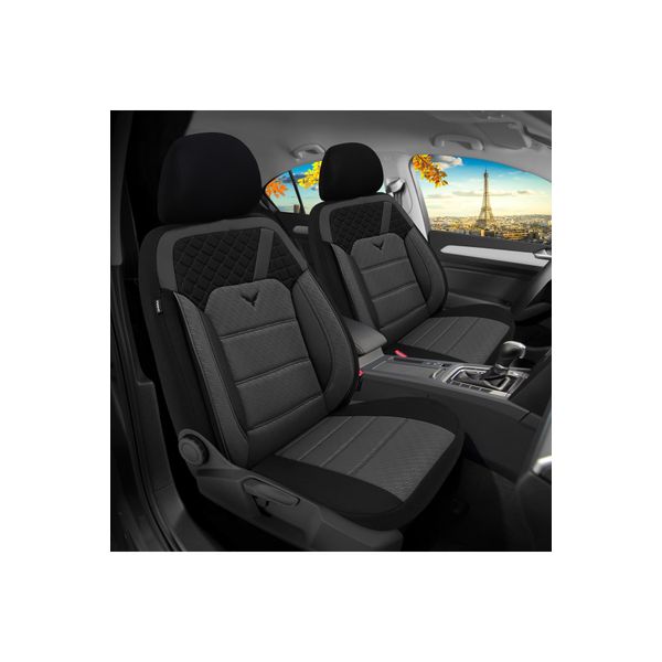 Oto Pandami Fiat Fiorino Panaroma 2008+ Uyumlu 1+1 Gri Koltuk Kılıfı